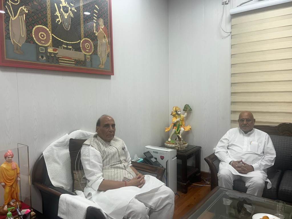 Special Meeting Between Union Defence Minister Rajnath Singh and Avinash Rai Khanna